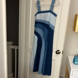 Denim Colorblock Dress